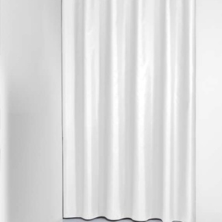 Solid 180x200 white κουρτίνα μπάνιου υφασμάτινη Sealskin Elemental