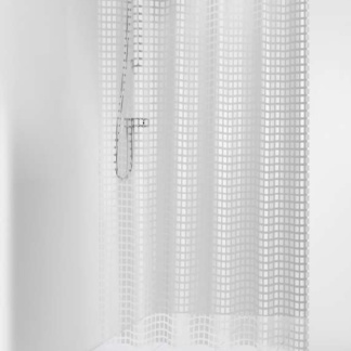 Tiles 180x200 white κουρτίνα μπάνιου πλαστική Sealskin Elemental