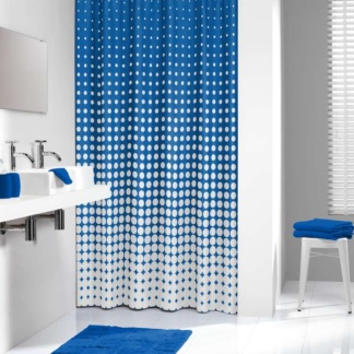 Speckles 180x200 royal blue κουρτίνα μπάνιου υφασμάτινη Sealskin