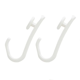 Easy roll hooks 12 pcs white κρίκοι κουρτίνας μπάνιου Sealskin