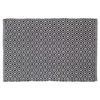 Trellis 60x90 black πατάκι μπάνιου Sealskin