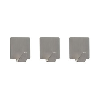 Tiger Baseline Σετ των 3 Άγκιστρο small Brushed stainless steel 1112530942