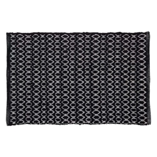 Boho 60x90 black πατάκι μπάνιου Sealskin