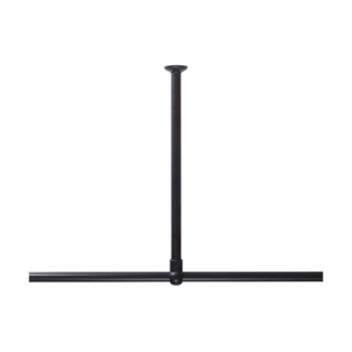 60 Ø 28 mm black στήριγμα οροφής για βραχίονα μπάνιου γωνιακό Sealskin