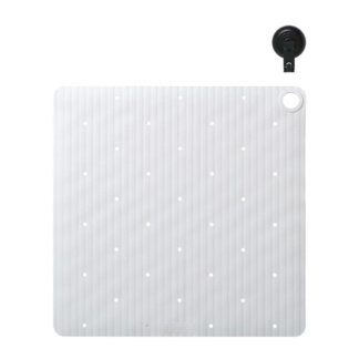 Ribb Αντιολισθητικό Πατάκι 55x55cm White with Black Hook Sealskin