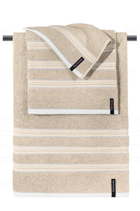 Σετ Πετσέτες Μπάνιου Από 100% Βαμβάκι Guy Laroche Trio Beige