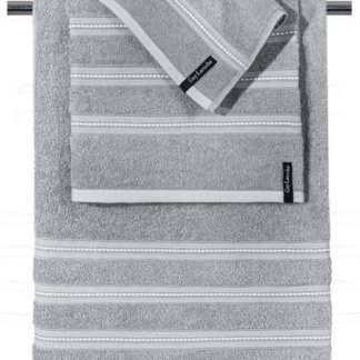 Πετσέτες μπάνιου βαμβακερές, σετ 3 τμχ Guy Laroche Trio Grey