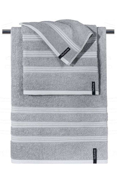 Πετσέτες μπάνιου βαμβακερές, σετ 3 τμχ Guy Laroche Trio Grey