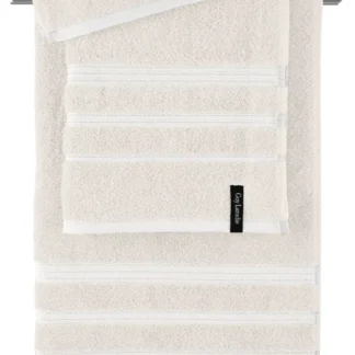 Πετσέτες Μπάνιου Εκρού, Κατασκευασμένες Από 100% Βαμβάκι, Σετ Τριών Τεμαχίων Guy Laroche Sofrano Cream