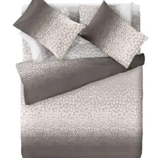 Σεντόνια υπέρδιπλα από 100% βαμβάκι, σετ 4 τμχ Saint Clair Byblos Taupe