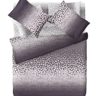 Παπλωματοθήκη Saint Clair Byblos Melanze. Κατασκευασμένη από 100% βαμβάκι, σετ με δυο ασορτί μαξιλαροθήκες.