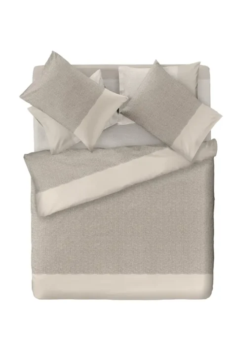 Παπλωματοθήκη Saint Clair Moroccan Natural. Κατασκευασμένη από 100% βαμβάκι, σετ με δυο ασορτί μαξιλαροθήκες.