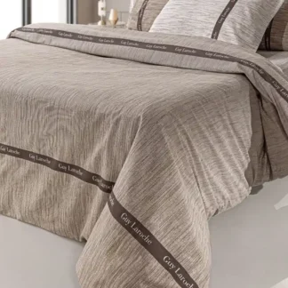 Σεντόνια υπέρδιπλα γκρι, από 100% βαμβάκι, σετ 4 τμχ Guy Laroche Avene Nautalal