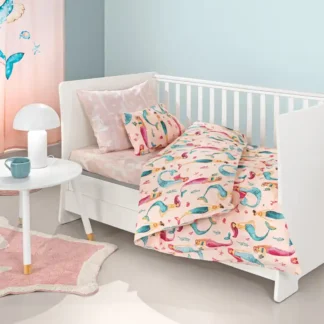 Σετ 3τμχ Βρεφικά Σεντόνια Merida Salmon - Guy Laroche