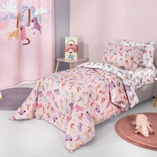 Σετ 3τμχ Παιδικά Σεντόνια Jungle Pink - Guy Laroche