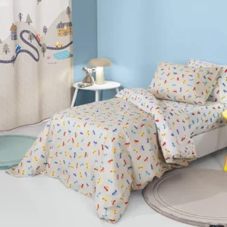 Σετ 3τμχ Παιδικά Σεντόνια Roadtrip Natural με Λάστιχο - Guy Laroche