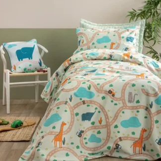 Σετ Μονά Σεντόνια My Kingdom 170x260 MK777 Με Λάστιχο