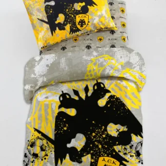 Σετ Μονά Σεντόνια Aek 1924 170x260 Aek9 Με Λάστιχο