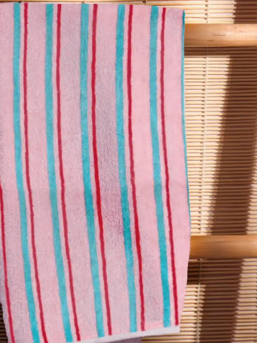 Σετ Πετσέτες (30X50, 50X90, 70X140) STRIP PINK