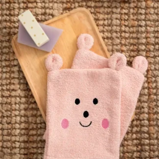 Σετ γάντια μπάνιου πετσετέ Baby Bath 17x23 BG100 PINK