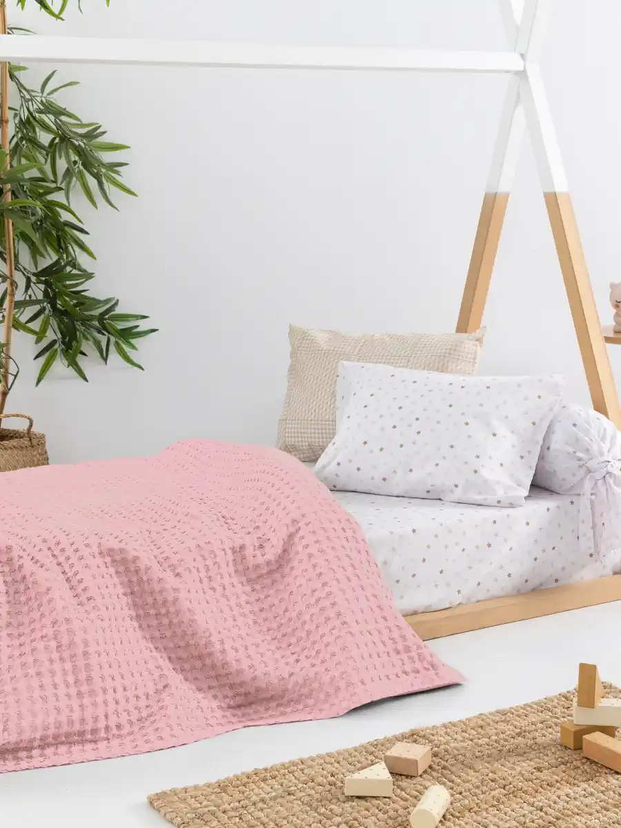 Κουβέρτα Πικέ Αγκαλιάς Baby Blankets 80x110 MARCIE PINK