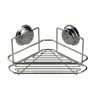 Ράφι γωνιακό με βεντούζες chrome Sealskin Elementals