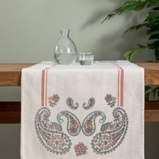 Runner - Τραβέρσα  MH200 της εταιρίας Palamaiki, κατασκευασμένο από 50% βαμβάκι και 50% polyester, 45 x 140 εκατοστά.