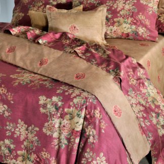 Κουβρ/λι Υπέρδιπλο 886 English Flower Red - DownTown