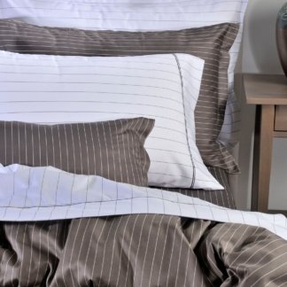 Σετ Σεντόνια King 884 Pin Stripe D.Grey - DownTown