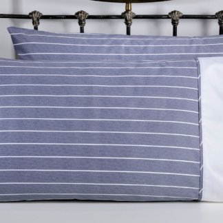 Ζεύγος Μαξιλαροθήκες Υπνου 877 Elvira Stripe Blue - DownTown