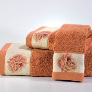 Σετ Πετσέτες 885 English Flower Beige - DownTown