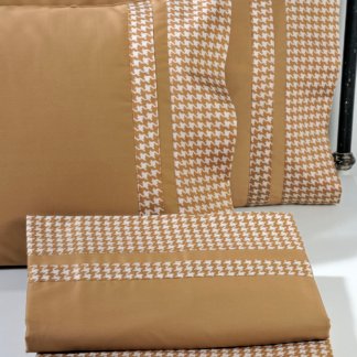 Σετ Σεντόνια King 882 Pied De Poule Beige - DownTown