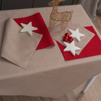 Τραπεζοκαρέ Christmas Collection 85x85 CD01 BEIGE