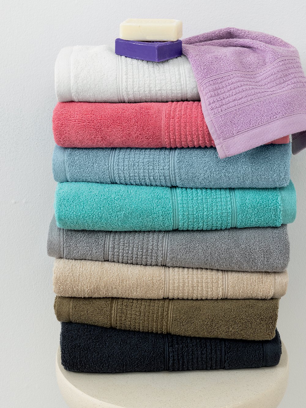 Πετσέτα Λουτρού Towels Collection 100x150 ROKE WHITE