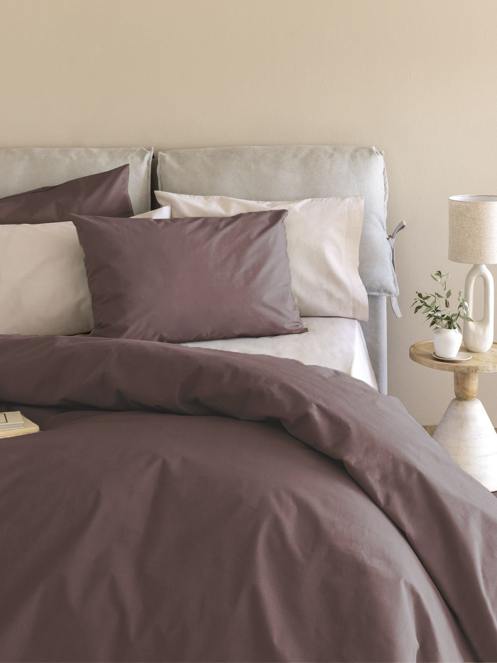 Σετ Μονά Σεντόνια 170x260 ETOILE/2 BROWN Χωρίς Λάστιχο