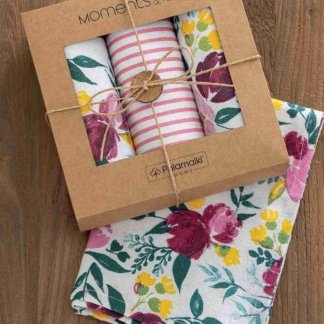 Πετσέτες κουζίνας Palamaiki Kitchen Towels ΜΗ600. Σετ τριών τεμαχίων, κατασκευασμένο από 100% βαμβάκι, μαλακό και απορροφητικό. 40 x 70 εκατοστά.