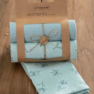 Πετσέτες κουζίνας Palamaiki Kitchen Towels ΜΗ700. Σετ δυο τεμαχίων, κατασκευασμένο από 100% βαμβάκι, μαλακό και απορροφητικό. 40 x 70 εκατοστά.