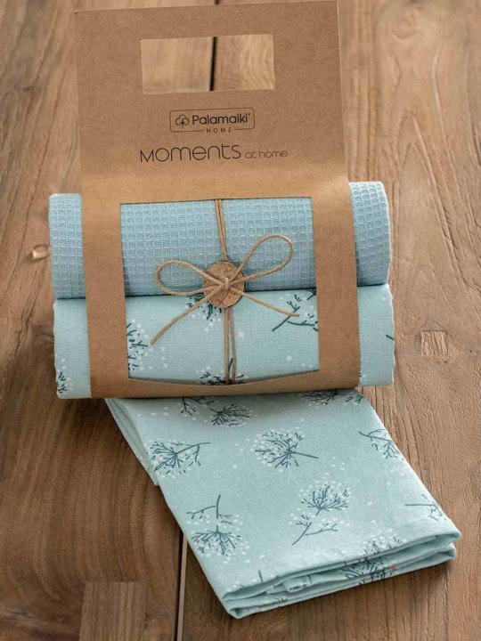 Πετσέτες κουζίνας Palamaiki Kitchen Towels ΜΗ700. Σετ δυο τεμαχίων, κατασκευασμένο από 100% βαμβάκι, μαλακό και απορροφητικό. 40 x 70 εκατοστά.