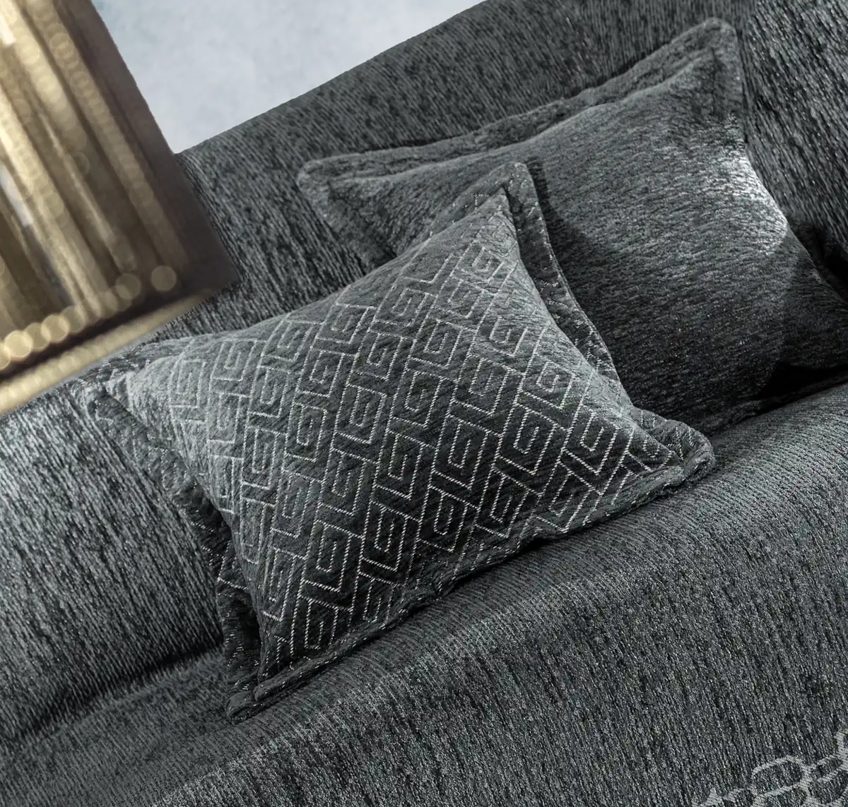Διακοσμητική Μαξιλαροθήκη Op-Av-Om Anthracite 50X50 - Guy Laroche - Image 2