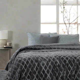 Κουβέρτα Fleece 220x240 NADINE COAL