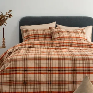 Σετ Παπλωματοθήκη Υπέρδιπλη Flannel Beauty 240x250 FB0248