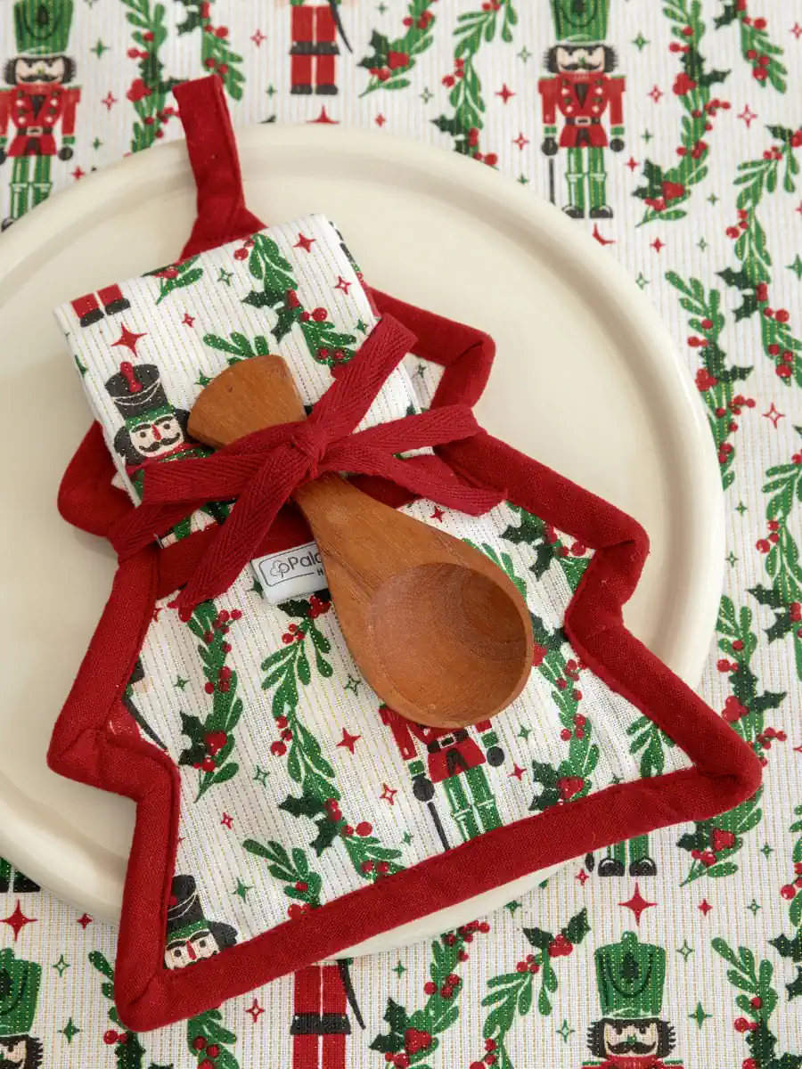Πετσέτα κουζίνας 40x70 με πιάστρα και κουτάλα Christmas Collection CC116