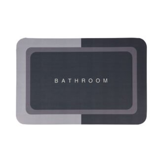 Πατάκι Μπάνιου Polyester 40x60cm Γκρι MRShome