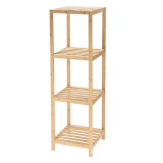 Ραφιέρα Μπάνιου 4 Επιπέδων από Bamboo 34x33x111cm MRShome
