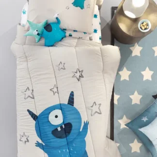 Κουβερλί Monsters Blue Suede 160X220 - Saint Clair